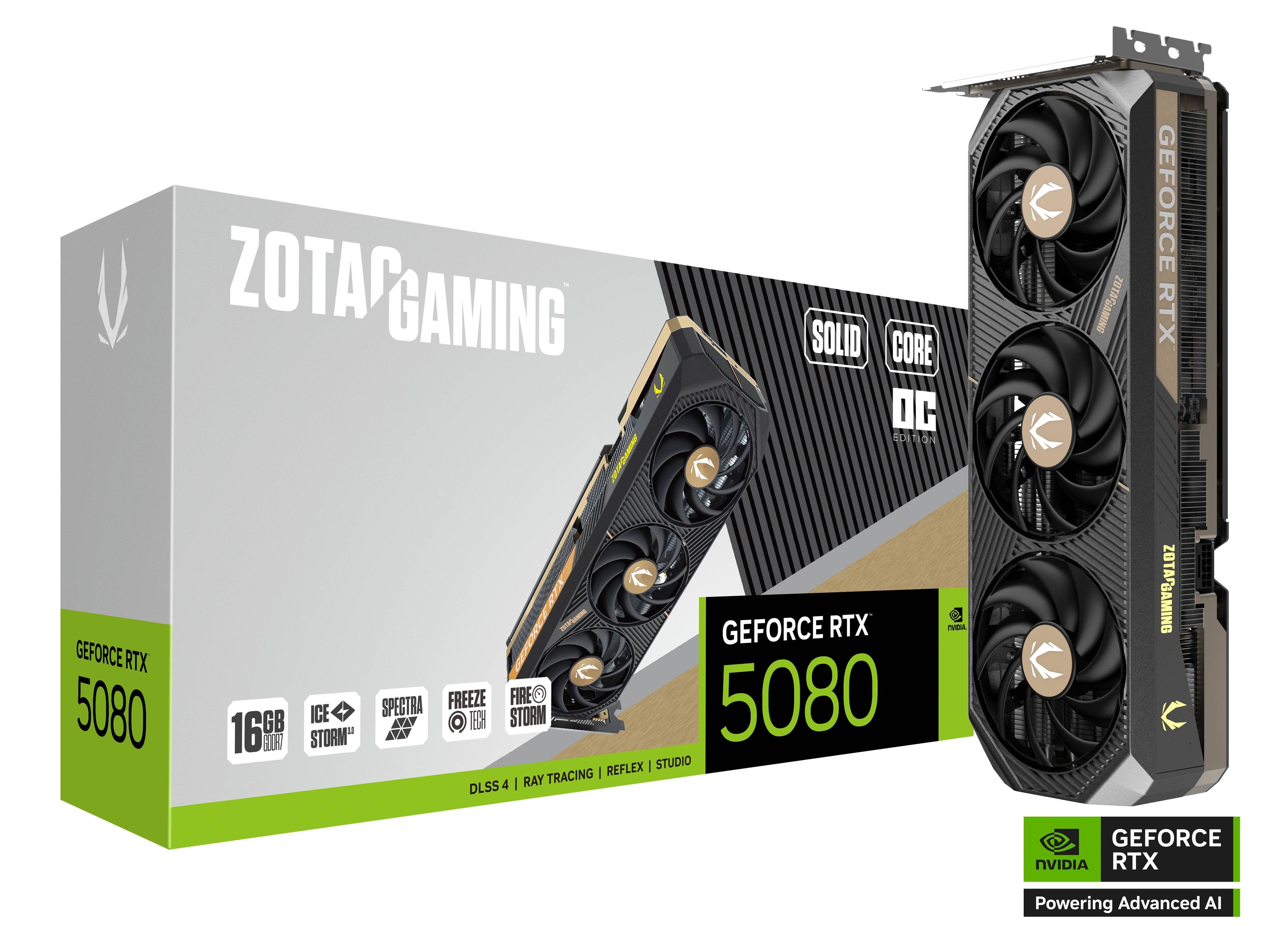 GPU ZOTAC RTX 5080 16GB 3FAN