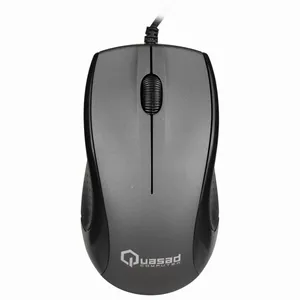 MOUSE QUASAD QM-703U ALAMBRICO GRAY